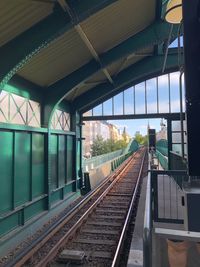 Railroad station platform