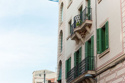 Low angle view of buildings against the sky