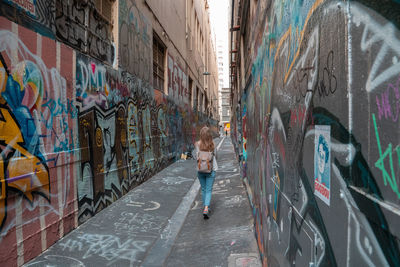 Full frame shot of graffiti on wall