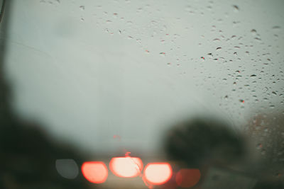 Raindrops on glass window