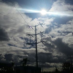 Low angle view of cloudy sky