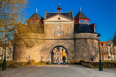 The antique donkeys gate built during the construction of the second ring of ramparts in bruges