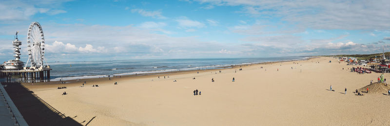 Panoramic view of beach