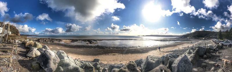 Panoramic view of sea against sky