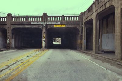 View of empty road