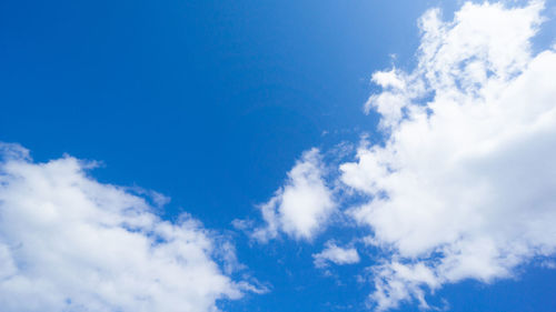 Low angle view of clouds in sky