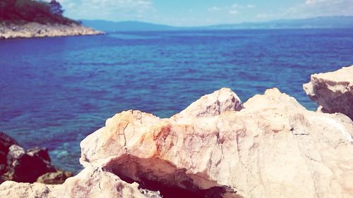 Scenic view of rock formations