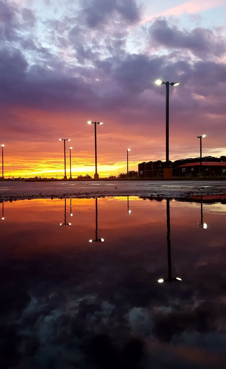 FACTORY AGAINST SKY DURING SUNSET