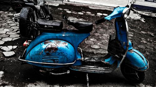 Abandoned vintage car