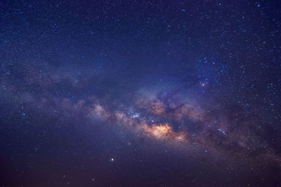 Milky way galaxy with stars and space dust in the universe, long speed exposure, 