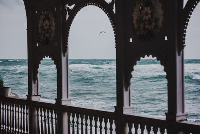 View of bridge over sea