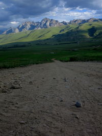 Scenic view of landscape against sky