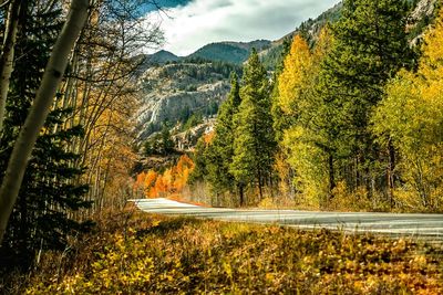 Scenic view of mountain against sky