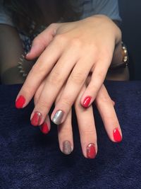 Close-up of woman hands