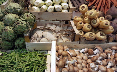 Close-up of vegetable for sale at market stall