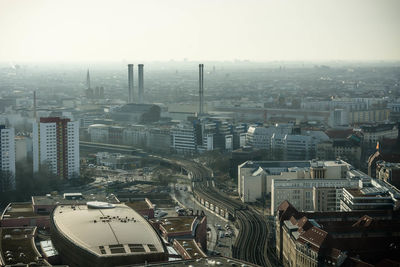 Aerial view of city