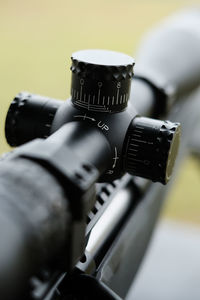 Close-up of rifle