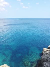 Scenic view of sea against sky