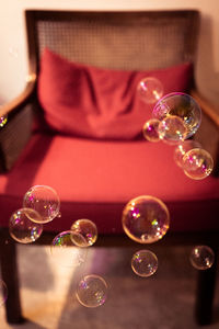 Close-up of bubbles