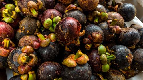 High angle view of fruits