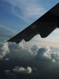 Low angle view of cloudy sky