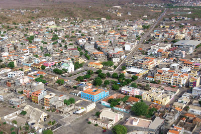 High angle view of a city