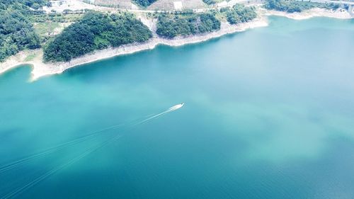 Aerial view of sea