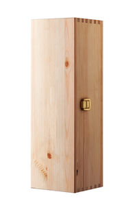 Close-up of wooden plank against white background