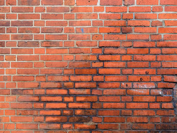 Full frame shot of weathered brick wall