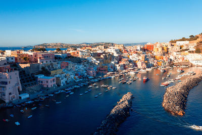 Procida, the volcanic island in the gulf of naples