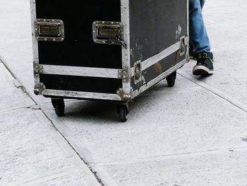 Low section of man on floor