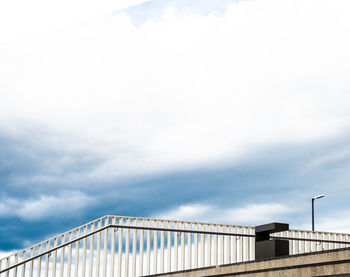 Low angle view of bridge against sky