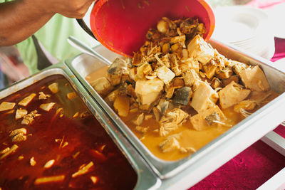 Close-up of food in plate