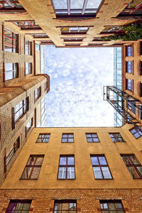 Low angle view of apartment building