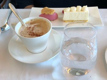 Close-up of coffee on table