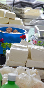 Close-up of bread on table