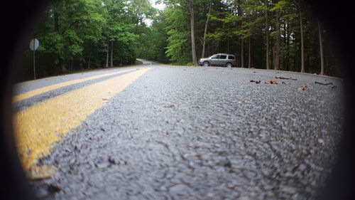 Surface level of road