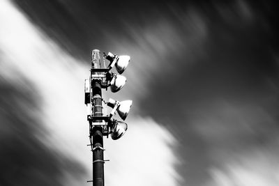 Low angle view of communications tower