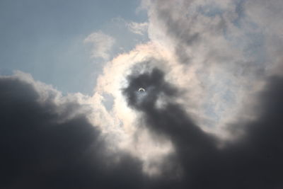 Low angle view of clouds in sky