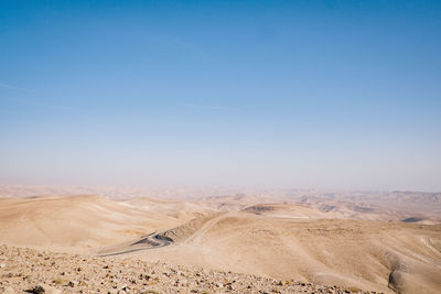 Scenic view of desert against sky