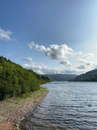 Scenic view of river against sky