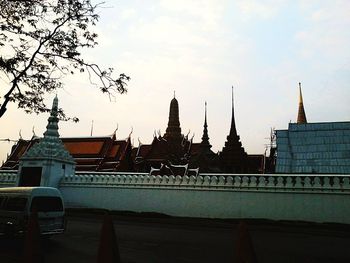 Low angle view of building against sky