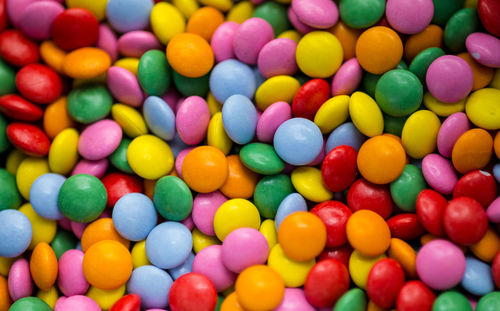 Full frame shot of colorful candies