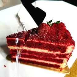 Close-up of ice cream in plate