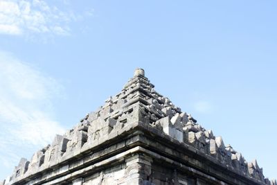 Low angle view of building against sky