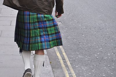 Low section of people on street