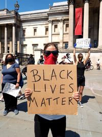 Group of people in front of building