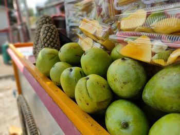 Fruits for sale at market stall