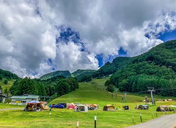 Panoramic view of landscape against sky