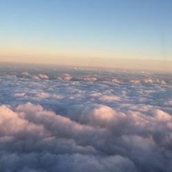 Aerial view of clouds in sky